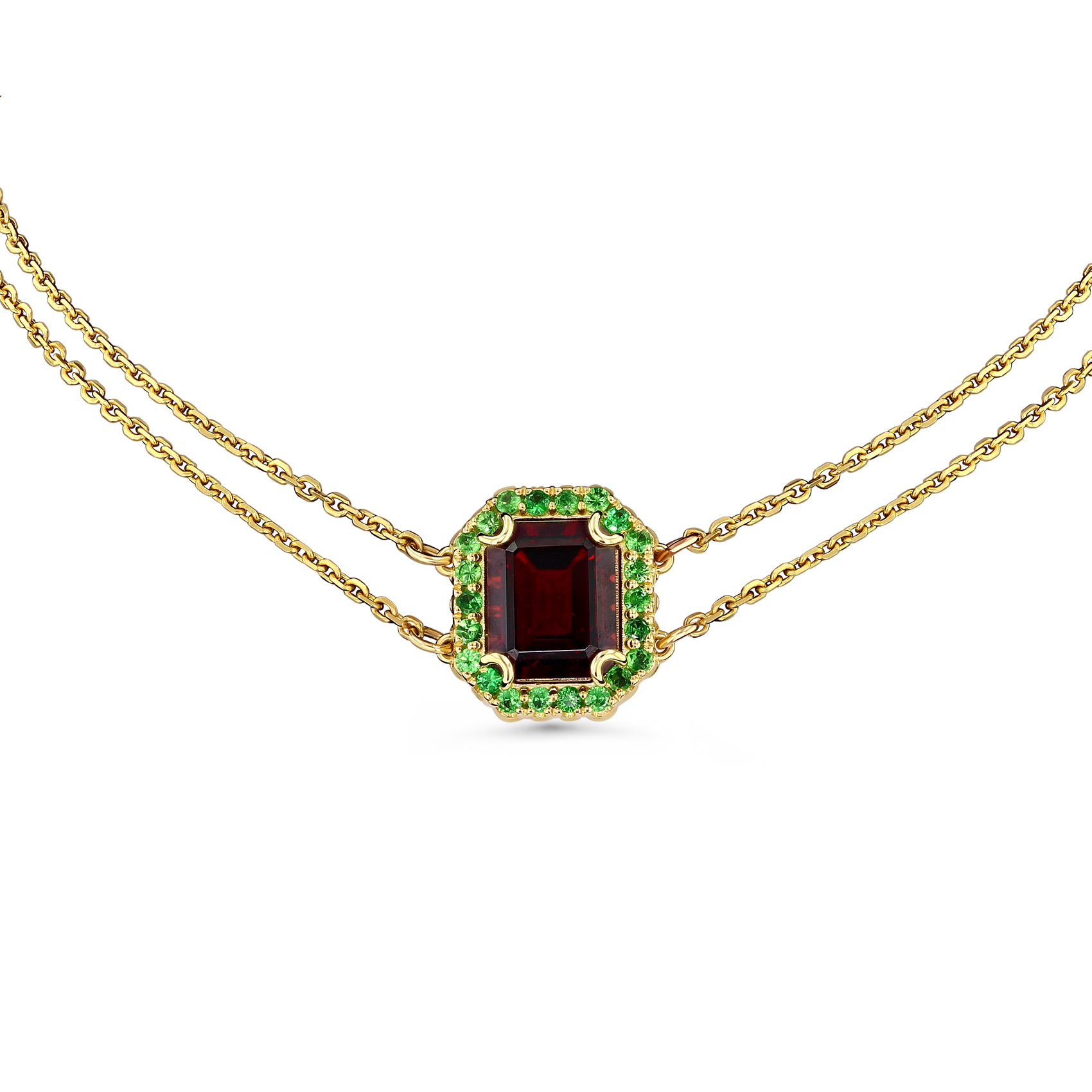 Reg Garnet Gemstone Necklace