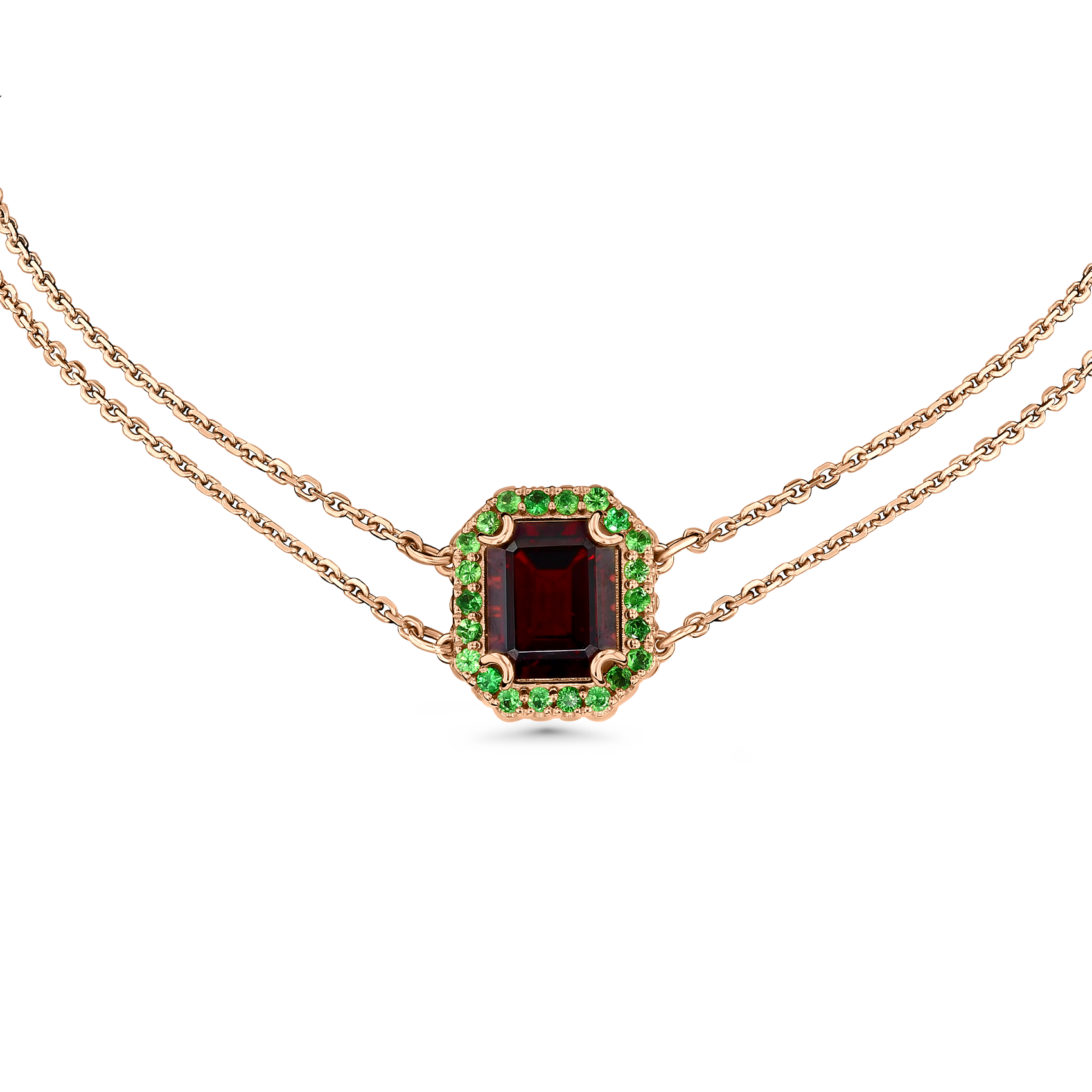 Reg Garnet Gemstone Necklace