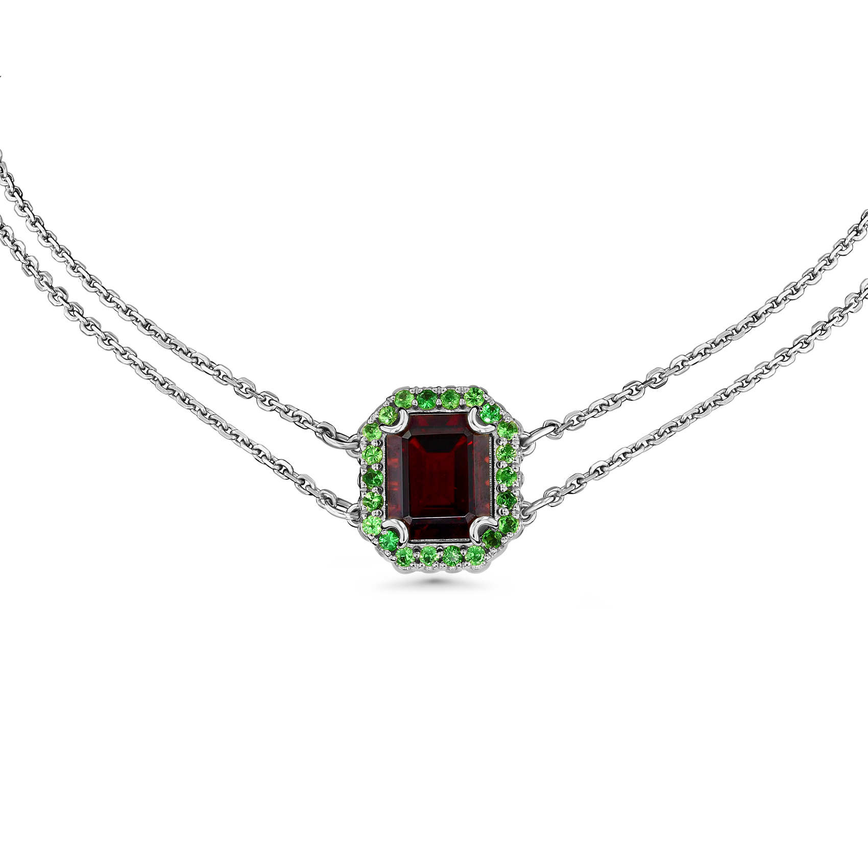 Reg Garnet Gemstone Necklace