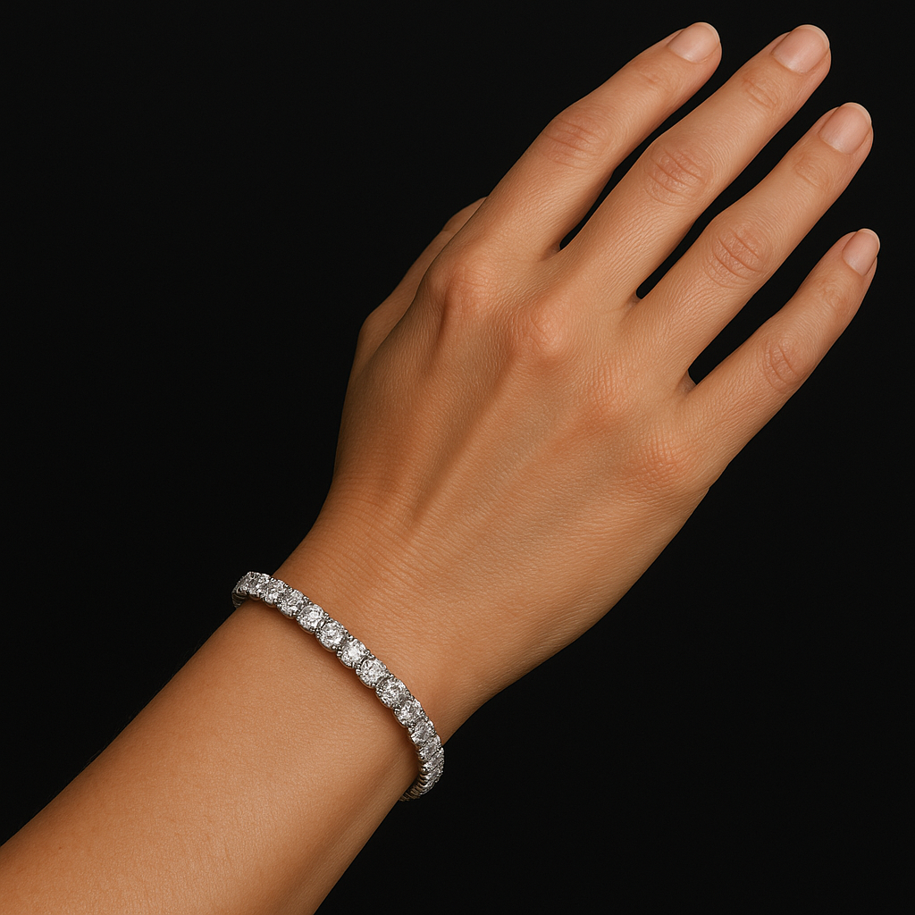 10Ct Round Cut Tennis Bracelet