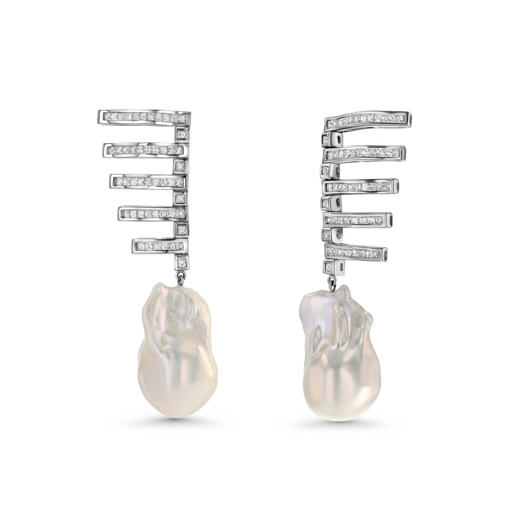 Princess Cut Diamond Earrings