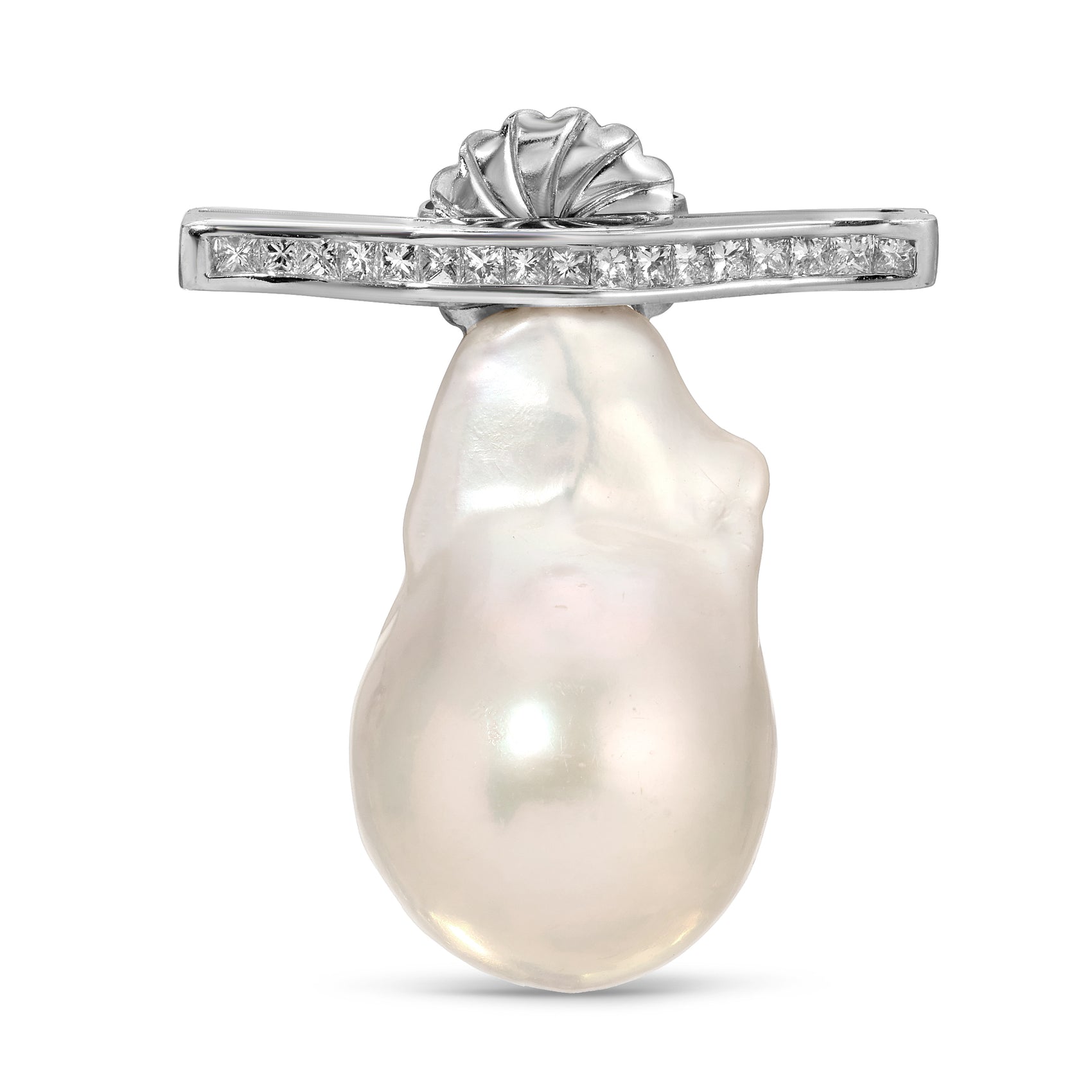 Baroque Pearl Stud Earrings